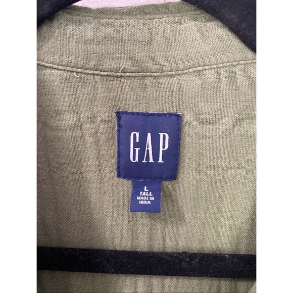 Gap long sleeve button up dress size large tall - Picture 4 of 9